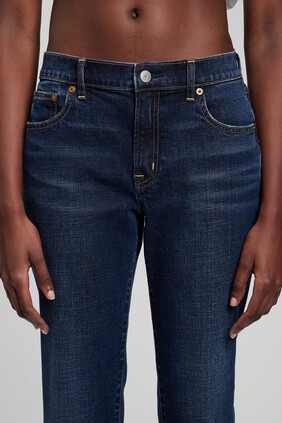 Mid Rise Girlfriend Jeans