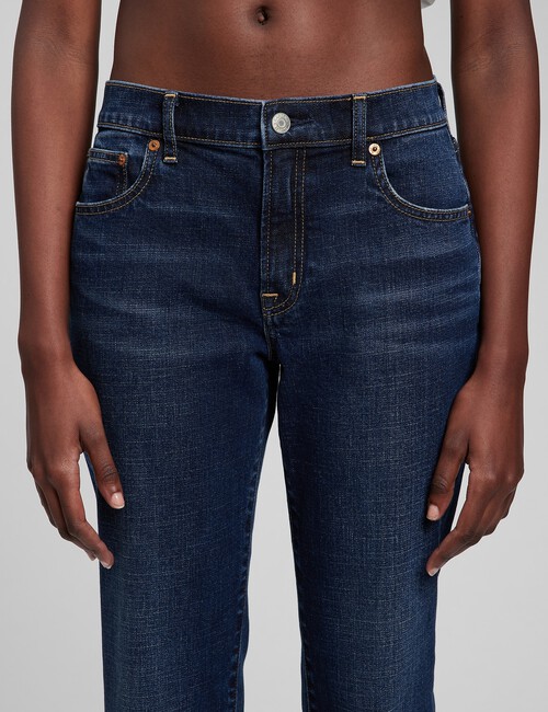 Mid Rise Girlfriend Jeans