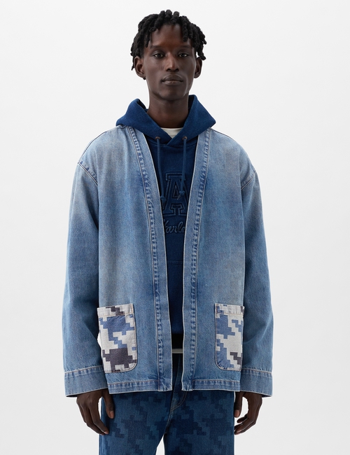 DAP x GAP Organic Cotton Denim Wrap Jacket