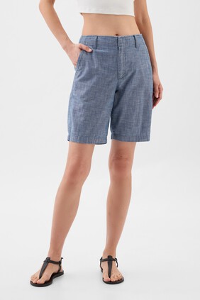 9" Downtown Chambray Bermuda Shorts