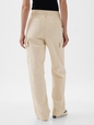 Mid Rise Loose Khaki Cargo Pants