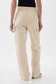 Mid Rise Loose Khaki Cargo Pants