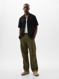 Linen-Cotton Cargo Pants