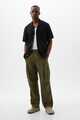 Linen-Cotton Cargo Pants