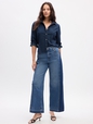 High Rise Stride Wide-Leg Jeans