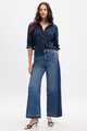 High Rise Stride Wide-Leg Jeans