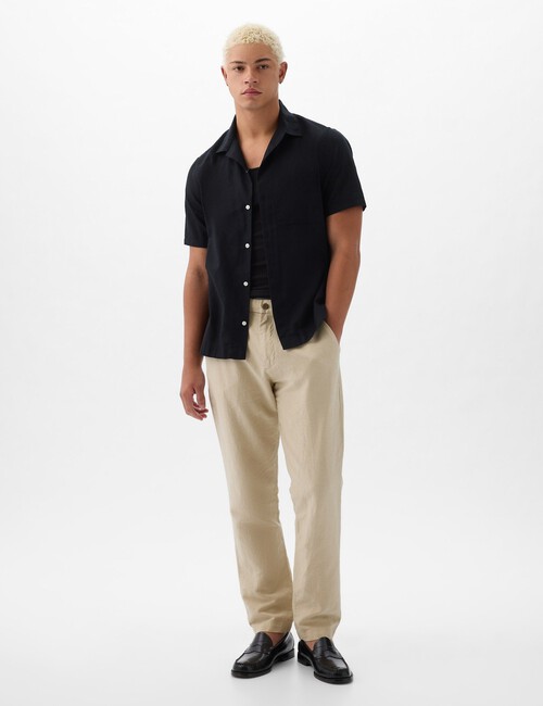 Linen-Cotton Trousers in Slim Fit