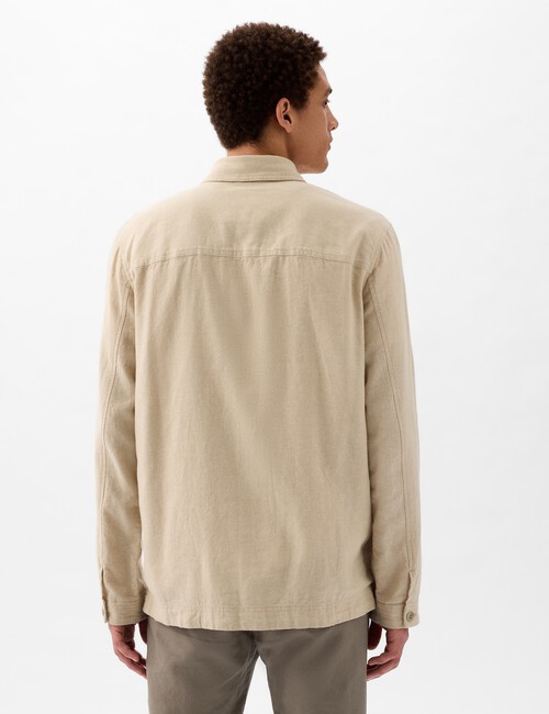 Linen-Cotton Chore Jacket