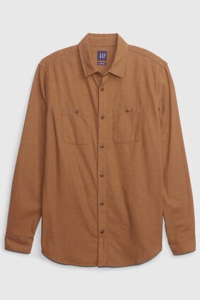 Organic Cotton Midweight Flannel Shirt