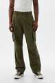 Linen-Cotton Cargo Pants