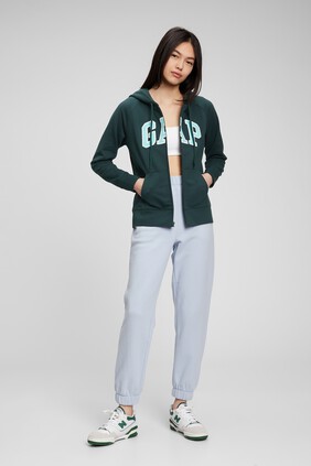 Gap Logo Zip Hoodie In Fleece