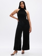 Velvet Halter Jumpsuit