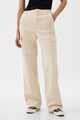 Mid Rise Loose Khaki Cargo Pants