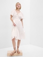 Crinkle Gauze Tiered Midi Dress