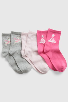 Kids Holiday Crew Socks (3-Pack)