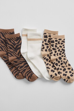 Kids Print Crew Socks (3-Pack)