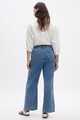 High Rise Wide-Leg Pull-On Jeans