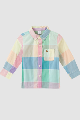 Toddler Spring Plaid Poplin Shirt