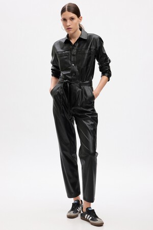 Vegan Leather Jumpsuit