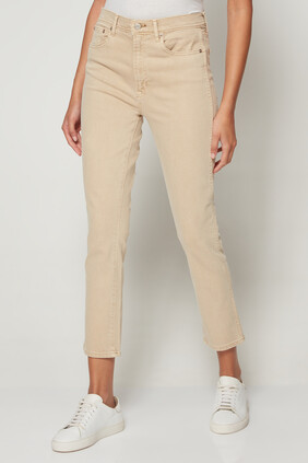 High Rise Vintage Slim Jeans with Washwell