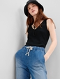 Mid Rise Easy Pull-On Jeans