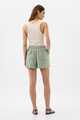 4" Mid Rise Easy Linen-Blend Pull-On Shorts