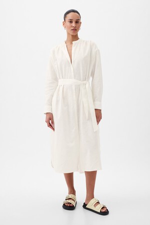 LS LINEN MAXI DRESS - JPN