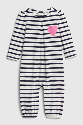 Baby Stripe Heart One-Piece