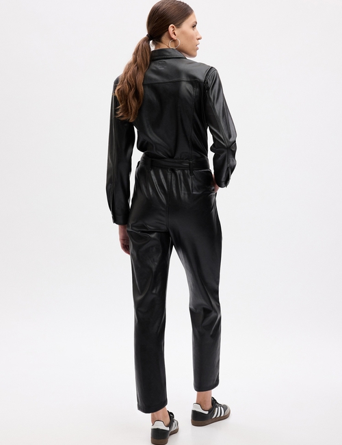 Vegan Leather Jumpsuit