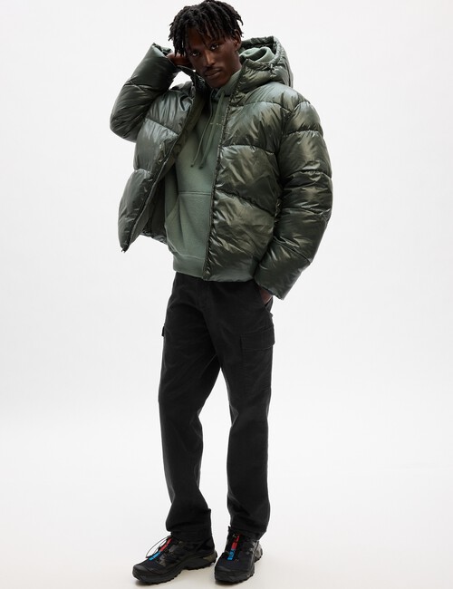 Recycled High Shine Puffer Jacket