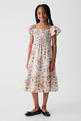 Kids Flutter Print Dress