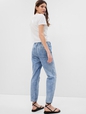 Mid Rise Easy Denim Utility Jeans