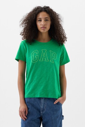 Organic Cotton Gap Arch Logo T-Shirt