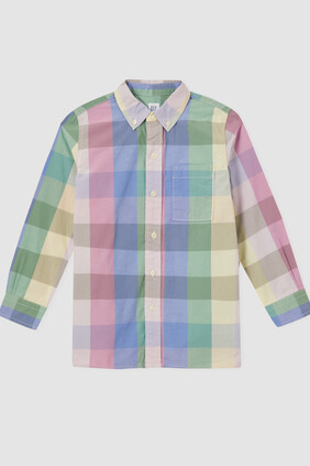 Kids Plaid Button-Down Shirt