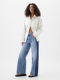 High Rise Wide-Leg Crop Jeans