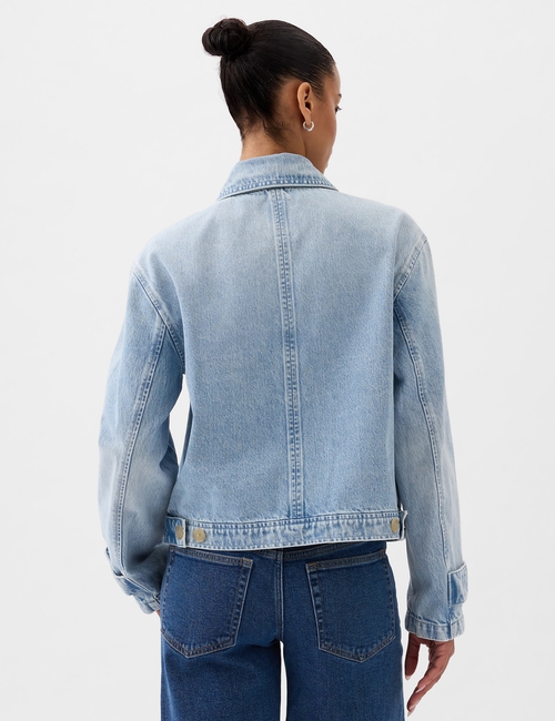 Denim Utility Shirt Jacket