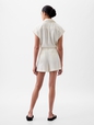 365 High Rise Linen-Blend Shorts