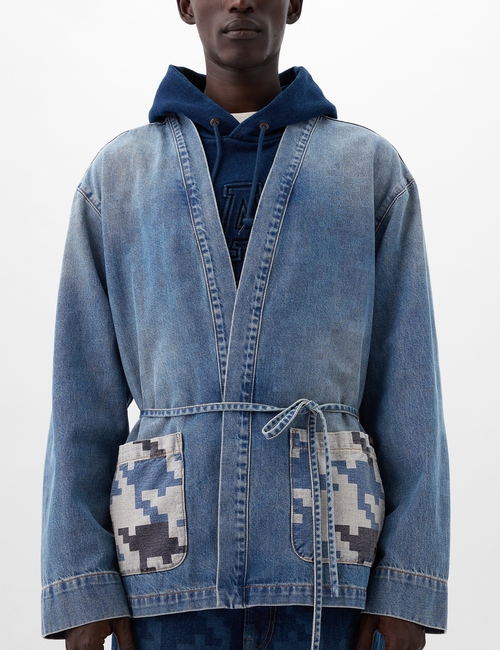 DAP x GAP Organic Cotton Denim Wrap Jacket