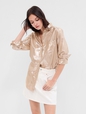 Metallic Boyfriend Shirt