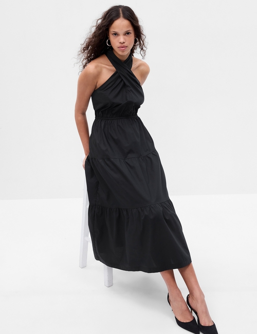 Halter Tiered Maxi Dress