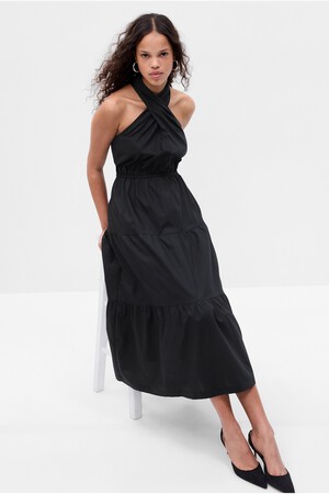 Halter Tiered Maxi Dress