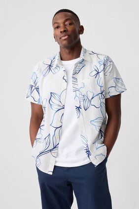 Seersucker Shirt in Standard Fit