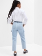 Mid Rise Easy Cargo Jeans