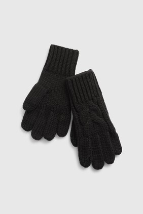 Kids Cable-Knit Touchscreen Gloves