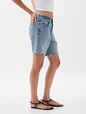 8" Mid Rise '90s Loose Denim Bermuda Shorts