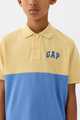 Kids Gap Logo Colorblock Pique Polo Shirt