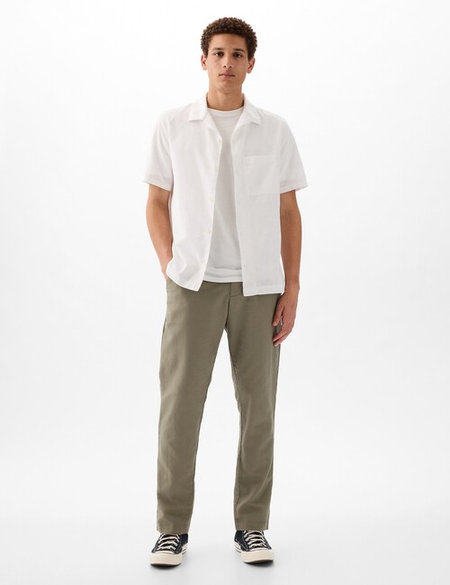 Linen-Cotton Trousers in Slim Fit