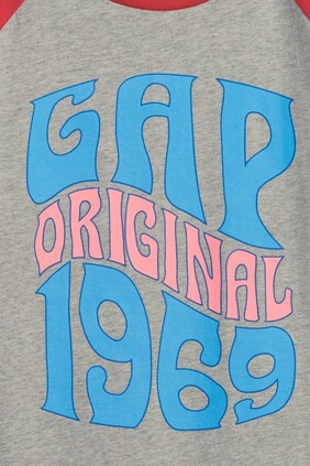 Kids Gap 1969 Logo Raglan T-Shirt