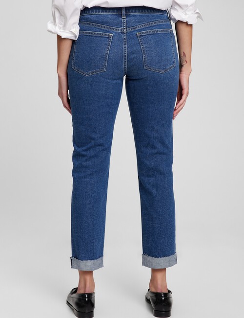 Mid Rise Girlfriend Jeans