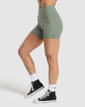 Legacy Legacy Logo Tight Shorts Body Fit C&S:Green:L, Green, hi-res